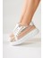 Silfa Gök Kuşağı Örgü Desenli Yüksek Taban Bağcıklı Sneakers 1
