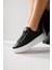 Tinka Siyah Kalın Tabanlı Leopar Detaylı Sneakers 2