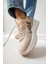 Mintra Bej Dalgıç Kumaş Baksılı Sneakers 4