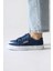 Timon Lacivert Rahat Taban Keten Sneakers 2