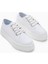 Sassa Beyaz Yüksek Tabanlı Bağcıklı Kadın Sneaker 2