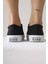 Timon Siyah Rahat Taban Keten Sneakers 3