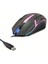 Pembe Kum Desen Mouse Pad - LED Işıklı 3D Gaming Tip Kablolu Mouse Bilgisayar Faresi Notebook Pc Uyumlu Oyuncu Mause 4