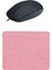 Pembe Mouse Pad +Kablolu Mouse Bilgisayar Faresi Notebook Pc Uyumlu Mause 1