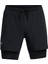 Ua Launch 5'' 2-In-1 Shorts Erkek Koşu Şortu 1382640-001 Siyah 4
