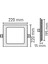 18W Kare Sıva Altı LED Panel 6500K Beyaz MX-1036 2