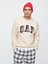 Erkek Kırık Beyaz Gap Logo Relaxed Fleece Sweatshirt 1