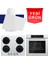 & Hoover Bianco Armonia Beyaz Ankastre Set ( QBL62CB + HVW6MW + D078 ) 1