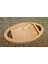 Oval Küçük Sunum/çerez Tahtası - 14 x 24 cm - Açık Kahverengi 3