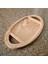 Oval Küçük Sunum/çerez Tahtası - 14 x 24 cm - Açık Kahverengi 4