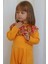 Kız Bebek Lotus Hardal Çiçekli Uzun Kollu Çıtçıtlı Yakalı Tulum 6