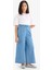 Kız Çocuk Culotte Geniş Paça Jean Pantolon D7102A825SM 3