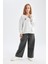 Kız Çocuk Wide Leg Geniş Bol Paça Beli Lastikli Basic Düz Eşofman Altı D3889A824WN 1