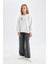 Kız Çocuk Wide Leg Geniş Bol Paça Beli Lastikli Basic Düz Eşofman Altı D3889A824WN 2
