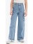 Kız Çocuk Wide Leg Kargo Geniş Bol Paça Jean Pantolon E2304a825sp 4