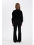 Kız Çocuk Flare Fit İspanyol Paça Basic Düz Triko Pantolon A6029A824WN 5