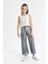 Kız Çocuk Wide Leg Geniş Bol Paça Parlak Jean Pantolon C2019A824SP 2