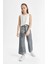 Kız Çocuk Wide Leg Geniş Bol Paça Parlak Jean Pantolon C2019A824SP 3