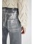 Kız Çocuk Wide Leg Geniş Bol Paça Parlak Jean Pantolon C2019A824SP 6