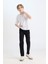 Erkek Çocuk Okul Slim Fit Dar Kesim Düz Paça Cepli Siyah Basic Düz Jean Pantolon 3