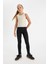 Kız Çocuk Standart Boy Siyah Basic Düz Tayt D4068A824WN 1