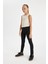 Kız Çocuk Standart Boy Siyah Basic Düz Tayt D4068A824WN 3