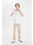 Erkek Çocuk Loose Fit Standart Paça Gabardin Pantolon B8938A824SM 3