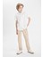 Erkek Çocuk Loose Fit Standart Paça Gabardin Pantolon B8938A824SM 4