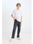 Erkek Çocuk Loose Fit Düz Paça Cepli Basic Düz Jean Pantolon C3698A824WN 3