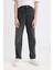 Erkek Çocuk Loose Fit Düz Paça Cepli Basic Düz Jean Pantolon C3698A824WN 4