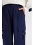 Kız Çocuk Paraşüt Kargo Jogger Paça Pamuklu Pantolon D7608A825SP 7
