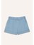 Kız Çocuk Beli Lastikli Jean Şort B6386A825SM 8
