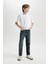 Erkek Çocuk Straight Fit Düz Paça Cepli Jean Pantolon C7237A824CW 1