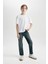 Erkek Çocuk Straight Fit Düz Paça Cepli Jean Pantolon C7237A824CW 3