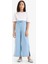 Kız Çocuk Culotte Geniş Paça Jean Pantolon D7102A825SM 4