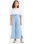 Kız Çocuk Culotte Geniş Paça Jean Pantolon D7102A825SM 5