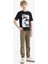 Erkek Çocuk Jogger Fit Standart Paça Gabardin Pantolon E1587A825SM 2