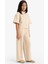 Kız Çocuk Beli Lastikli Wide Leg Geniş Bol Paça Bürümcük Pantolon E1103A825SP 3
