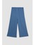 Kız Çocuk Wide Leg Geniş Bol Paça Beli Lastikli Bürümcük Pantolon C5372A824SM 8