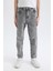 Erkek Çocuk Balloon Fit Yırtık Detaylı Düz Paça Jean Pantolon C5707A824WN 4
