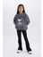 Kız Çocuk Standart Boy İspanyol Paça Basic Düz Tayt D3888A824WN 2