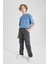Erkek Çocuk Kargo Fit Standart Paça Twill Pantolon B7162A824SP 1