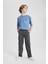 Erkek Çocuk Kargo Fit Standart Paça Twill Pantolon B7162A824SP 2