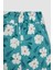 Kız Çocuk Wide Leg Geniş Bol Paça Çiçekli Beli Lastikli Bürümcük Pantolon C5373A824SM 8