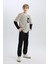 Erkek Çocuk Jogger Fit Jogger Paça Gabardin Pantolon B6713A825SM 3