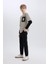 Erkek Çocuk Jogger Fit Jogger Paça Gabardin Pantolon B6713A825SM 4
