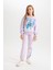 Kız Çocuk Disney Lilo & Stitch Beli Lastikli Standart Fit Jogger Eşofman Altı D3224A824WN 1