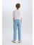 Erkek Çocuk Straight Fit Düz Paça Basic Düz Jean Pantolon B5740A825SM 6
