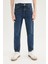 Erkek Çocuk Slim Fit Dar Kesim Düz Paça Basic Düz Jean Pantolon D6649A825SM 4