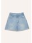 Kız Çocuk Paperbag Jean Şort B8113A825SM 6